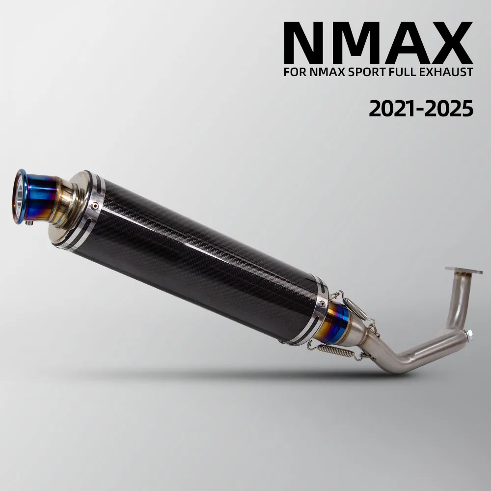 

For YAMAHA Scooter NMAX-155 NMAX155 2021-2025 Motorcycle Exhaust Full System Front Pipe Carbon Muffler with DB Killer