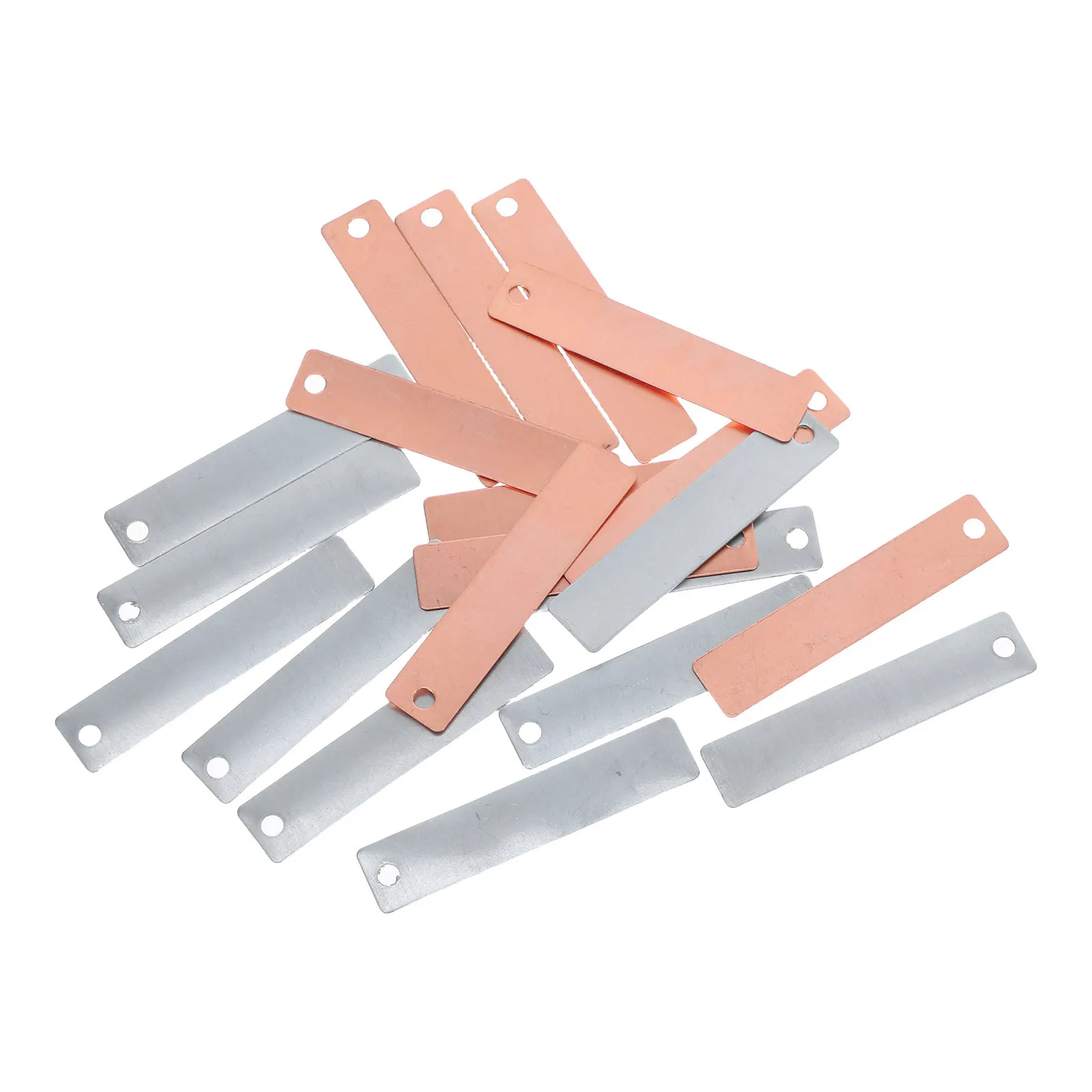 1 Set Copper Sheet and Zinc Strip Anode for Electroplating DIY Science Experiment Fruit Battery Supplies Materials Plate