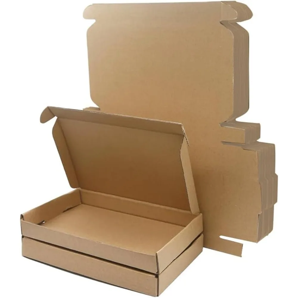 Scatole postali da 8x8x4 pollici, set da 50, scatole bianche per regali e spedizioni di piccole imprese, realizzate negli Stati Uniti, cartone ondulato