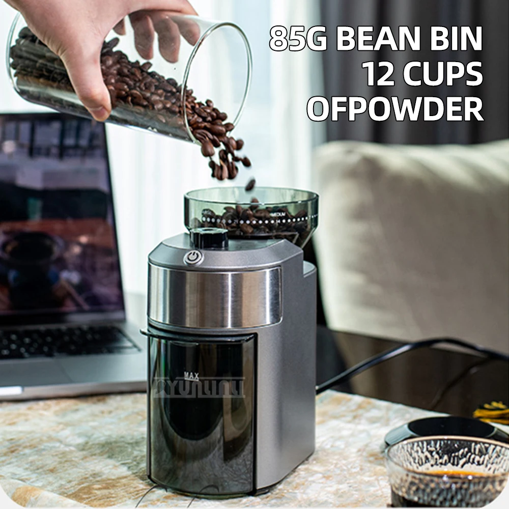 Portable Electric Coffee Bean Grinder 220V/110V Small Home Machine for Freshly Ground Coffee Beans