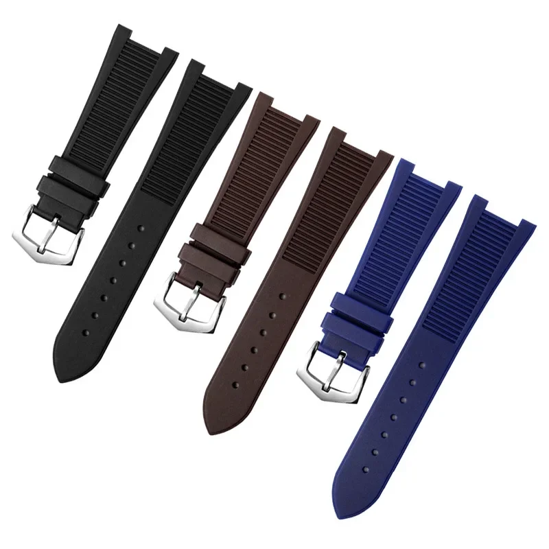 For PP Patek Philippe High Quality Silicone Watch Belt 5711 5712g Nautilus Watch Strap Special Interface 25mm*13mm Men Watchband