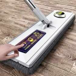 Magic Self-Cleaning Squeeze Floor Mop Microfiber Spin And Go Flat Mop For Washing Floor Home Cleaning Tool Bathroom Accessories