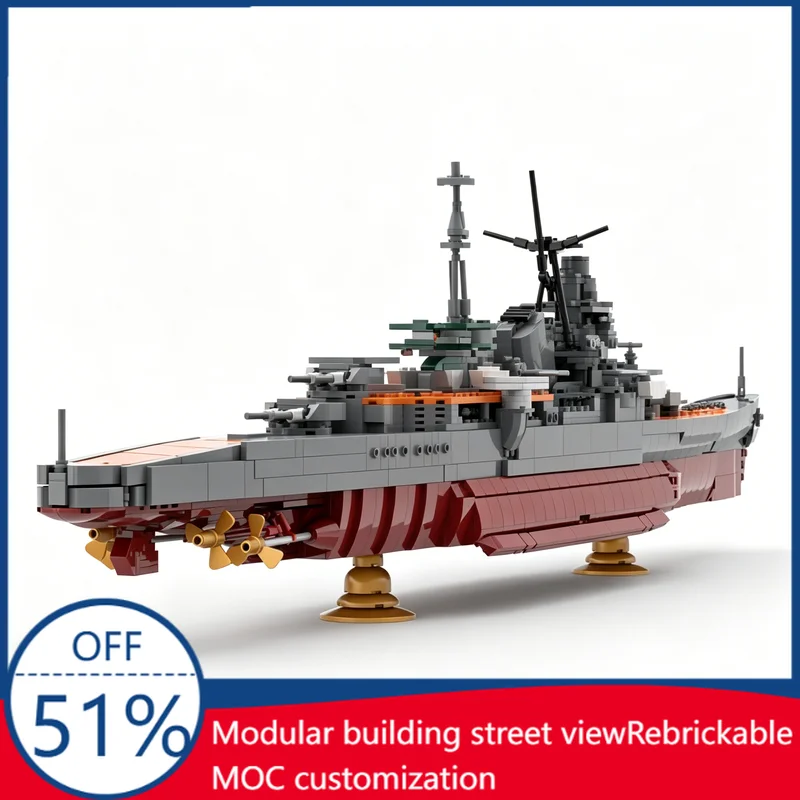 

3082PCS Miao Class Advanced Cruiser Model Custom Building Blocks Assembly Warship Education Toy Creative Collection Display Gift