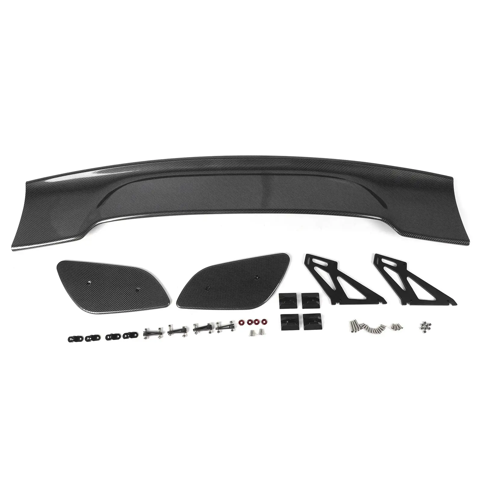 Rear Lip Wing Carbon Style Rear Trunk Spoilers Stable Anti UV Universal with Mounting for sedan for gt Style