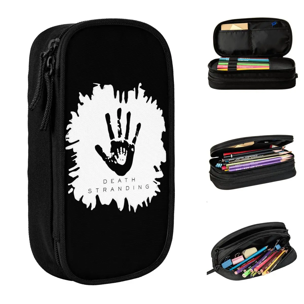 

Hardship Cataclysm Destroys Living Things Death Stranding Pencil Case Pen Bags Large Storage Students School Zipper Pencil Box