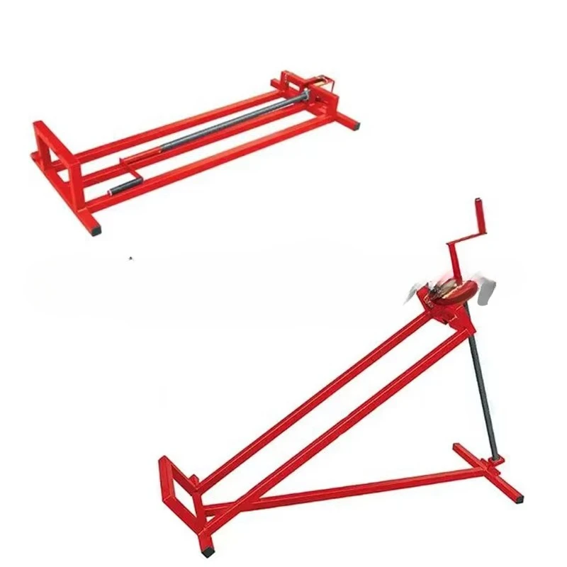 Folding Manual Screw Jack for Lawn Mower, Hand Operated Side Lifting Top, Garden Maintenance Machinery Tool