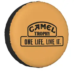 Custom Camel Trophy One Life Live It Tire Cover Case Bag Pouch for Jeep Car Wheel Protectors Accessories 14