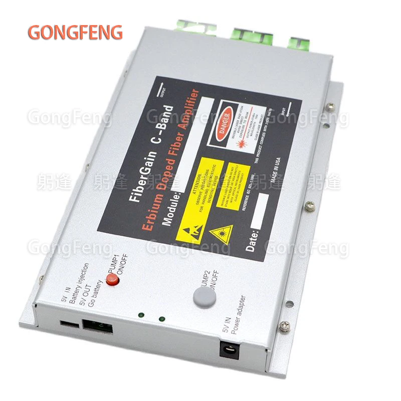 MINI EDFA Optical Amplifier 1550nm 4ports Output Power 16dBm Building Optical Fiber Equipment Used CATV FTTB Network