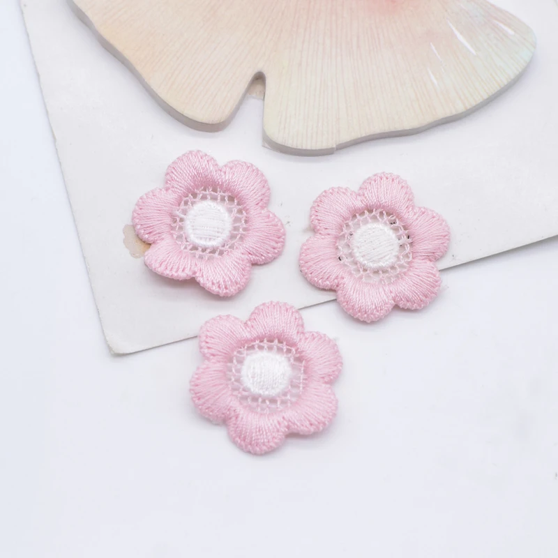 20Pcs 25mm Sun Flower Applique for DIY Clothes Hat Shoes Crafts Sewing Supplies Patches Headwear Hair Clips Decor Accessories