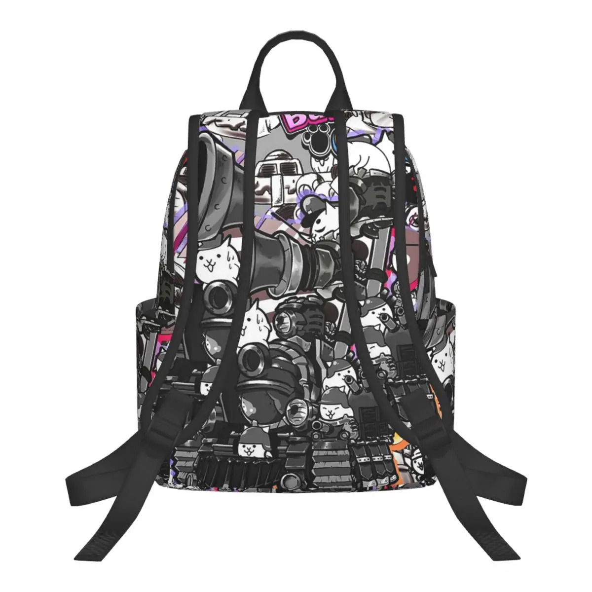 Battle Cats - Siege Engine Student Backpack School Bag Hiking Travel Daypack for Boys Girls Bookbag Shoulder Bags