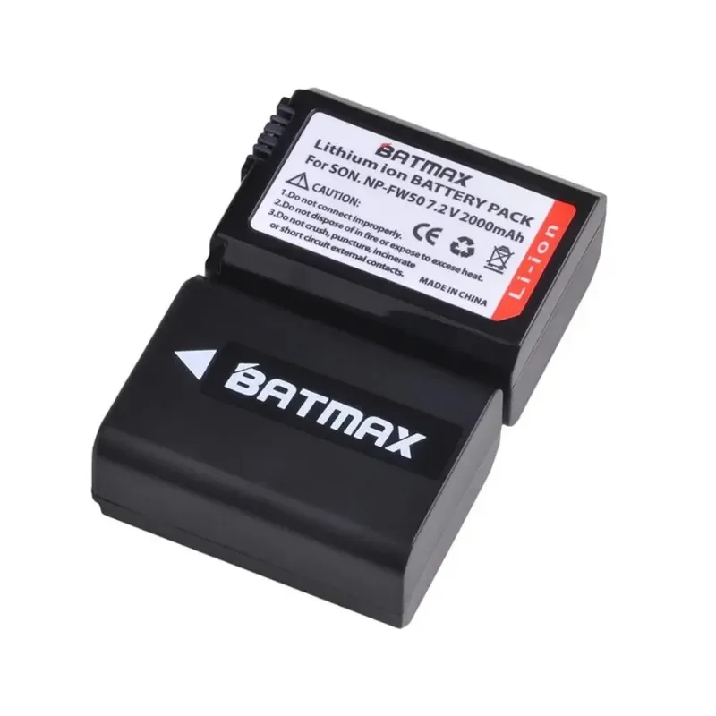 2000mAh NP-FW50 NP FW50 Battery with LED USB Dual Charger for Sony A6000 A6400 A6300 A6500 A7 A7II A7RII A7SII A7S A7S2 A7R