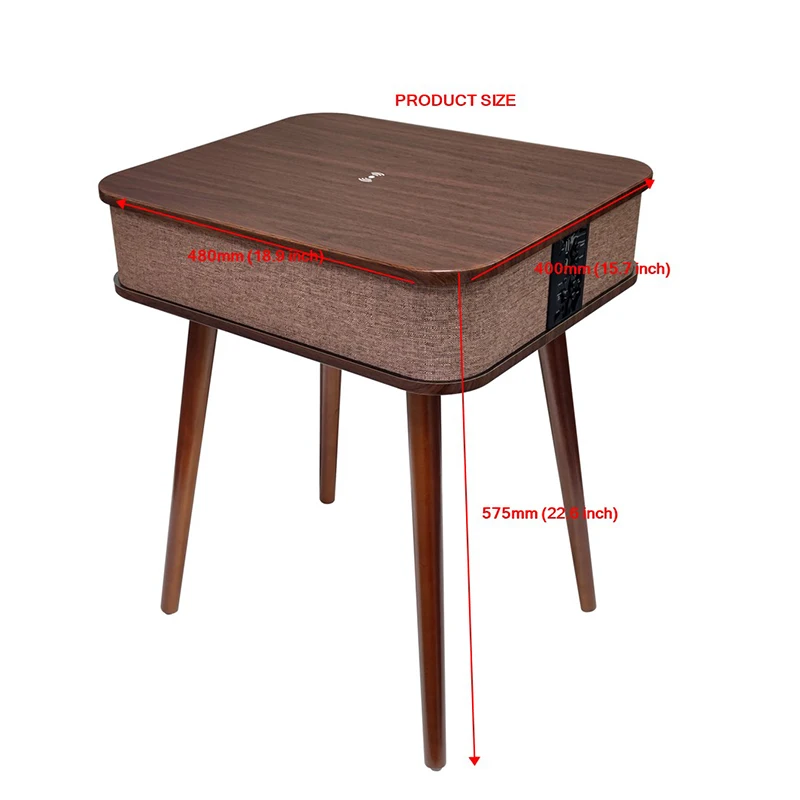 Modern Home Furniture Rectangle Waterproof Top Blue Tooth Speaker Table Smart Coffee Tables Side Table