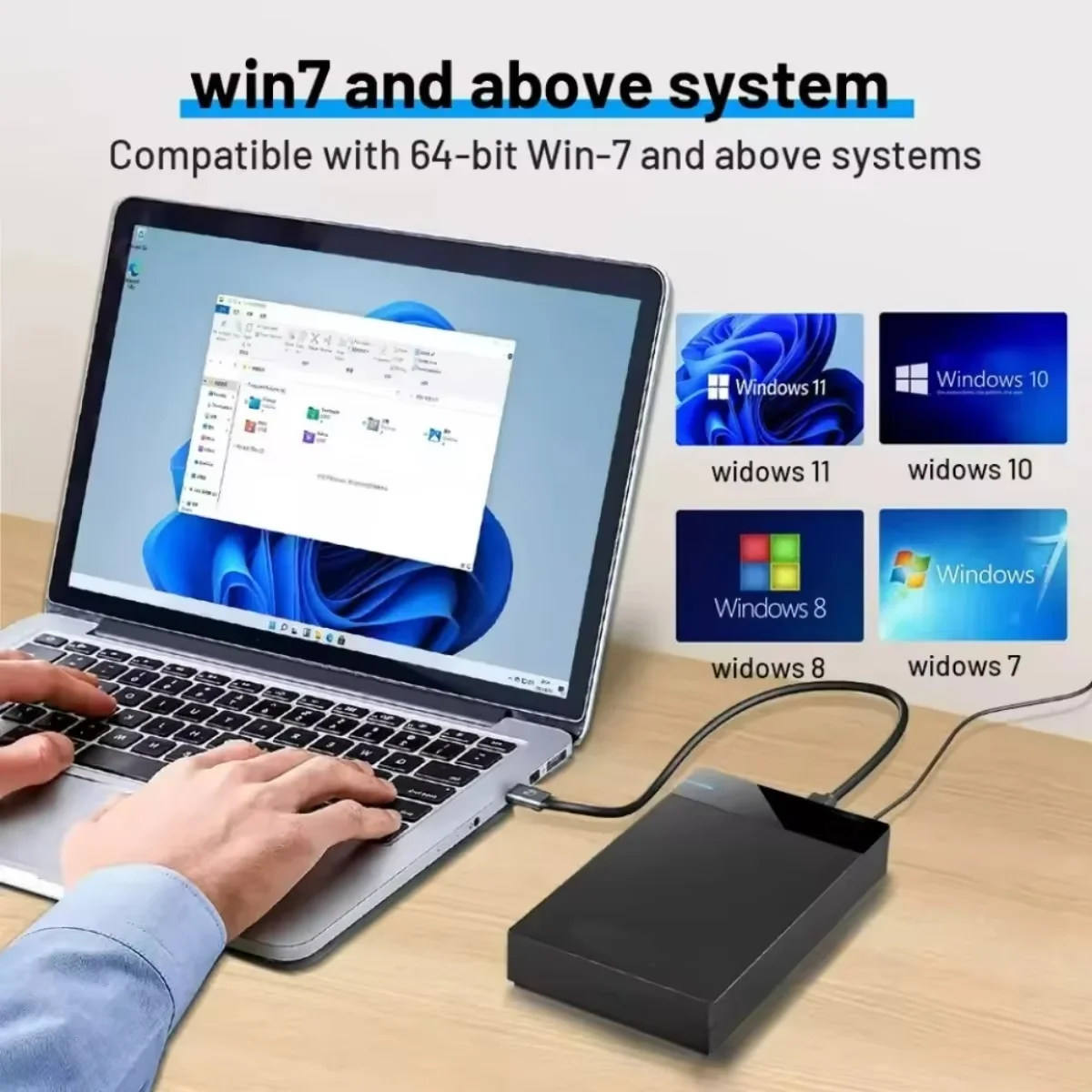 حافظة محرك الأقراص الصلبة 3.5 بوصة SATA إلى USB 3.0 محول حاوية القرص الصلب الخارجي لقرص SSD 2.5 بوصة 3.5 بوصة 450 ميجابايت/ثانية 22 تيرا بايت HDD لأجهزة الكمبيوتر المحمول