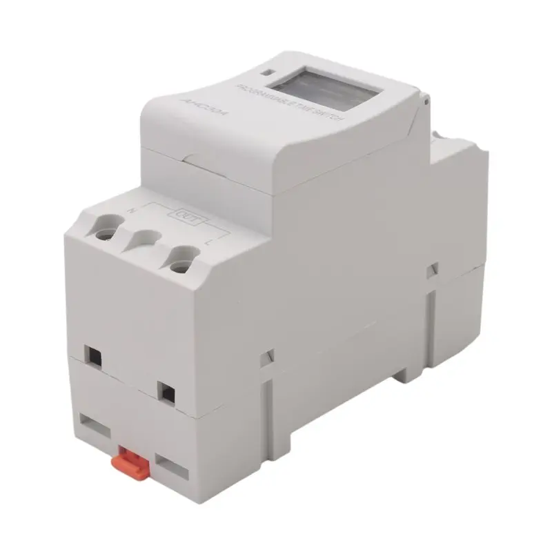 TOMZN Din Rail 2 Wire Weekly 7 Days Programmable Digital TIME SWITCH Relay Timer Control Time Relay AC 220V 30A-N37R