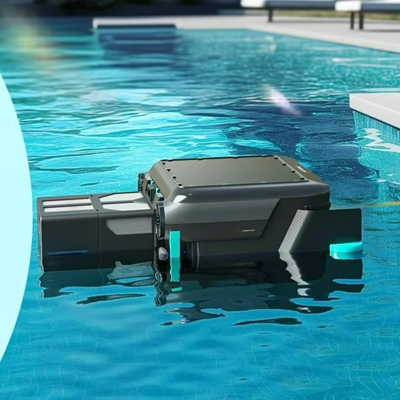 

Solar-powered automatic swimming pool cleaning robot, efficient 24-hour uninterrupted cleaning, dual charging mode,