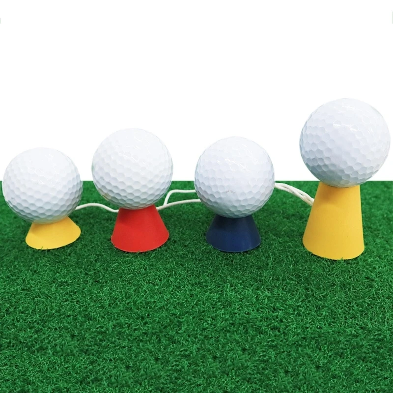 4pcs Golfing Tees 4 in 1 Sizes for Hard Ground Driving Mat Indoor Practice