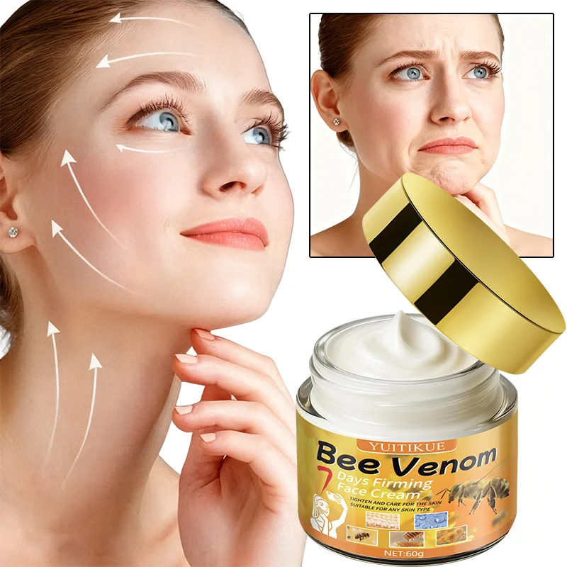 كريم YUITIKUE Bee Venom لشد البشرة لمدة 7 أيام، مناسب لجميع أنواع البشرة، يستخدم لشد البشرة والعناية بالترطيب #1
