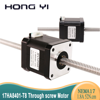 42 Series Motor through screw NEMA17 stepper motor linear screw 200MM telescopic reciprocating piston 42HA48-T8*8 for 3D printer