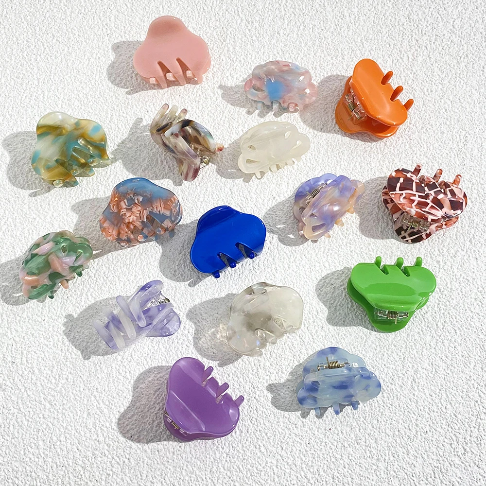 

Trendy Acetate Geometric Small Hair Clip Claw For Women Girl Fashion Barrettes Hairpin Hair Stying Tool Accessories Gifts 2023