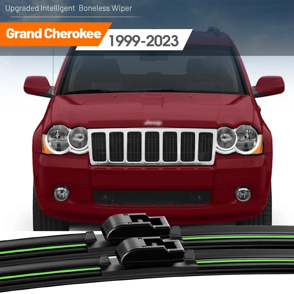 

2x For Jeep Grand Cherokee WJ WG WH WK WL MK2 MK3 MK4 MK5 1999-2023 Front Windshield Wiper Blades Windscreen Window Accessories