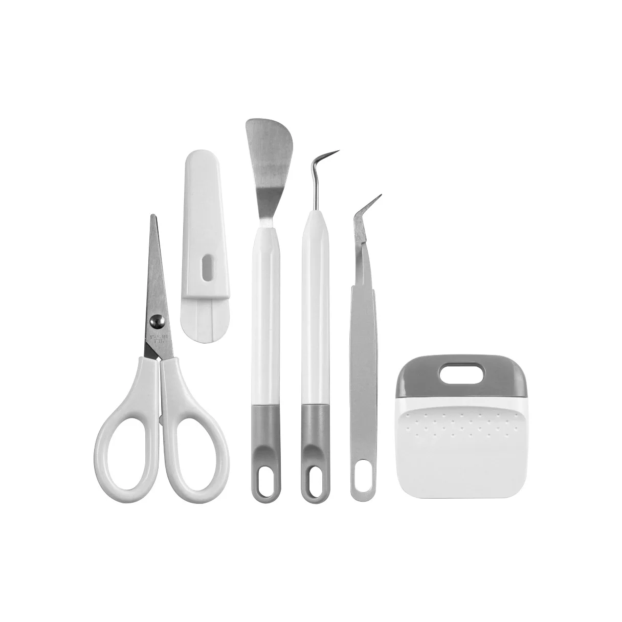 Cross-border hot-selling vinyl weeding tools 5-piece set including plastic storage box DIY relief lettering cutting tools