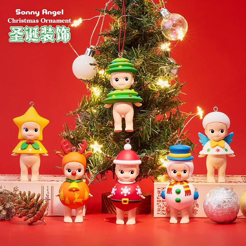 Sonny Angel Kerstversiering Serie Blind Box Speelgoed Pop Leuke Anime Action Figure Ornamenten Beeldjes Poppen Desktop Thuis