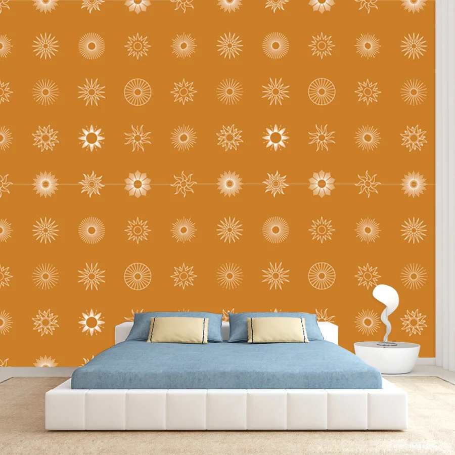 

Водостойкие самоклеящиеся обои (20+ видов) для гостиной: Оранжевая солнечная живопись, настенный декор, абстрактные обои для ремонта и оформления дома
