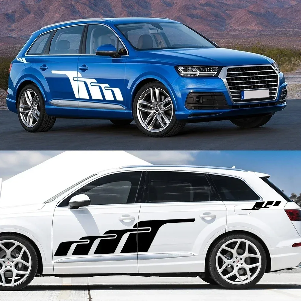Car Door Side Sticker For Audi Q7 4M 4L Quattro S Line TFSI 2020 2007 2016 2017 2018 Exterior Decal Auto Tuning Accessories