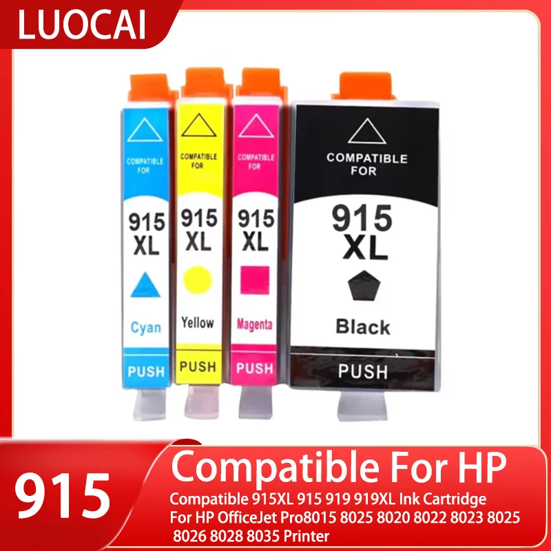 Compatible 915XL 915 919 919XL Ink Cartridge For HP OfficeJet Pro8015 8025 8020 8022 8023 8025 8026 8028 8035 Printer