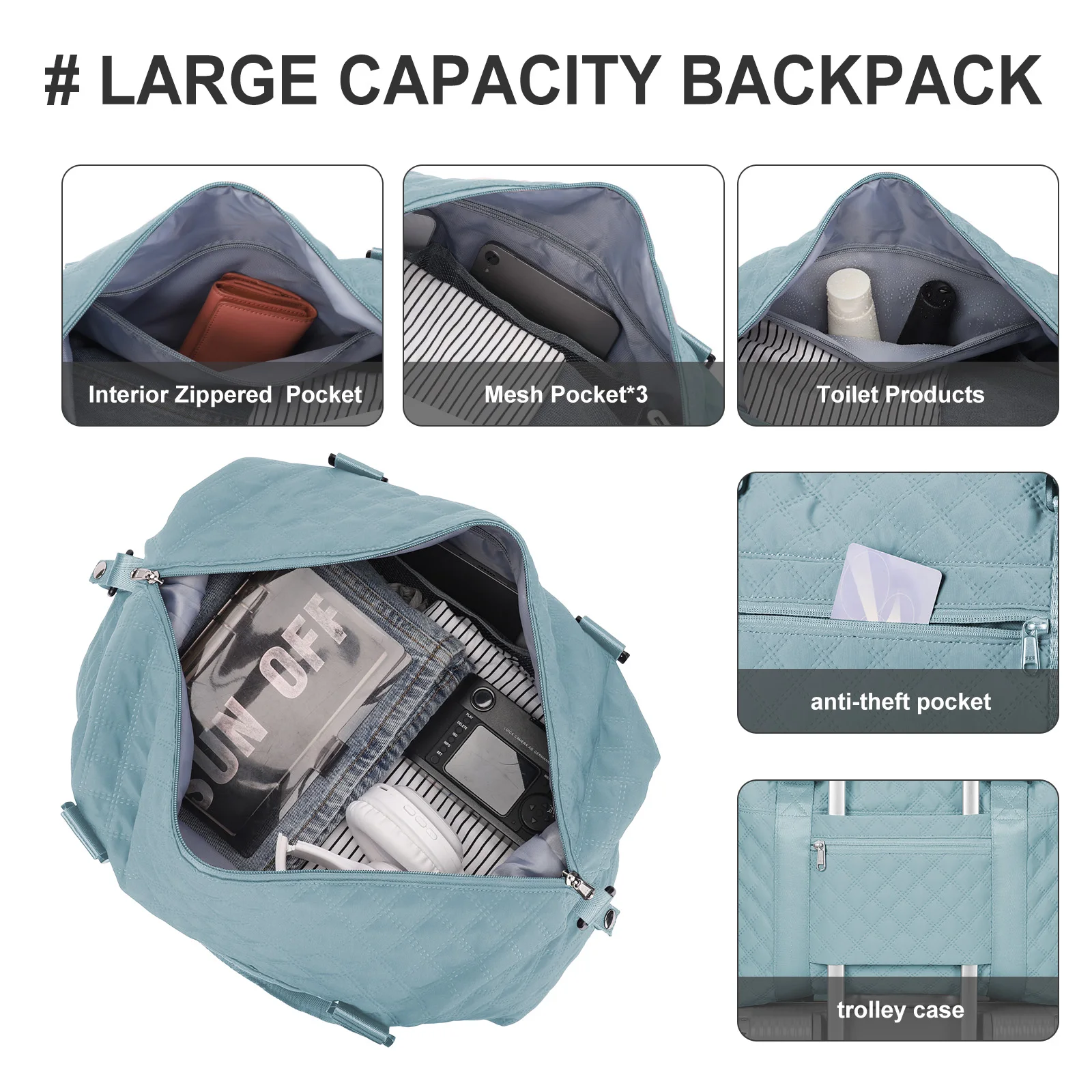 حقائب الأمتعة حقيبة المقصورة حقيبة السفر، حزمة حقائب اللياقة البدنية الرياضية، حقيبة عطلة نهاية الأسبوع على شاطئ البحر قصيرة المدى، فصل جاف مبلل