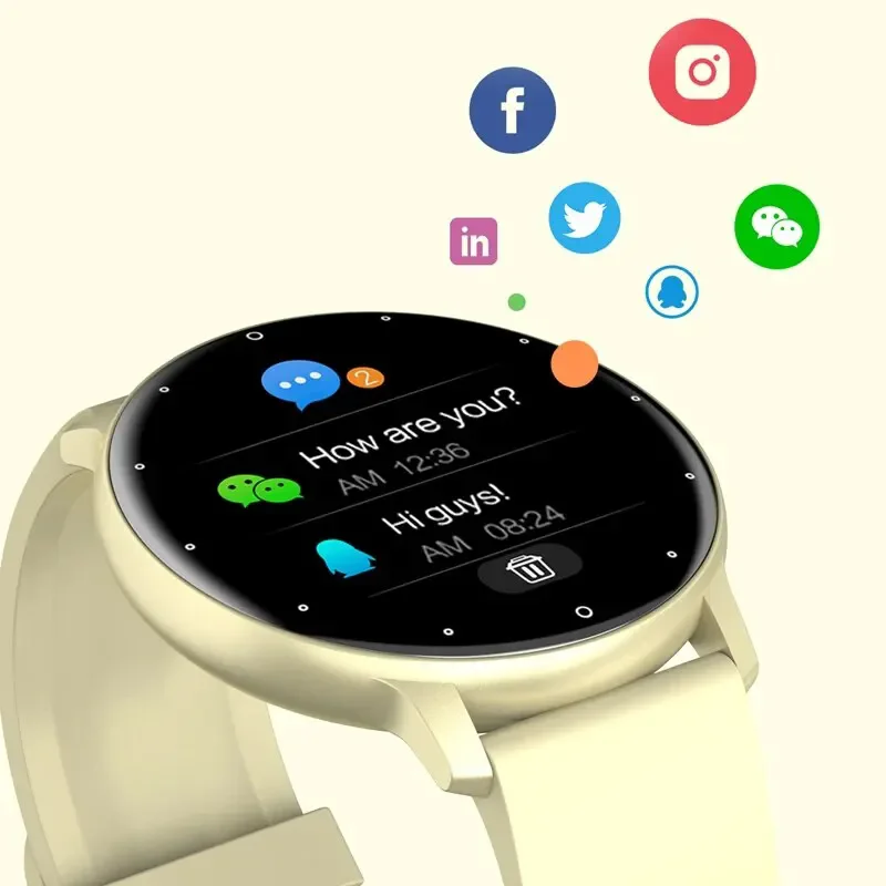 LIGE Smart Watch Men Women Full Touch Screen Sport Fitness Watch Man IP67 Waterproof Bluetooth For Android IOS Smartwatch Men image 5