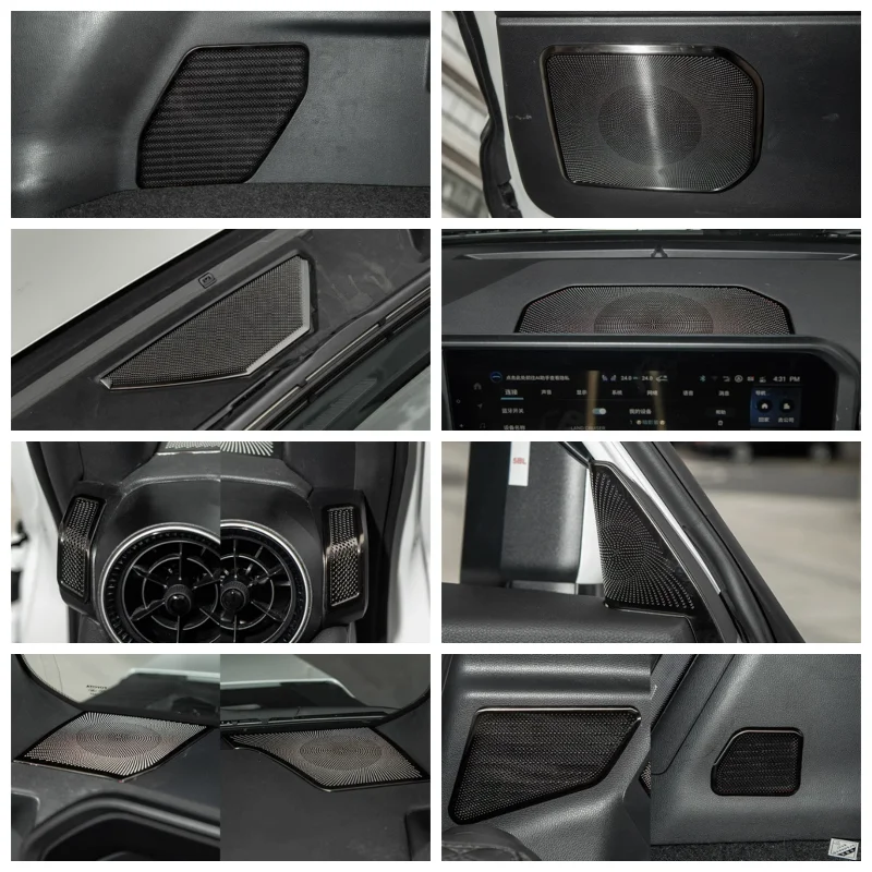 

Для Toyota Prado LC250 2024 аксессуары для интерьера дверь багажника автомобиля крыша для чтения динамик аудио громкоговоритель крышка из нержавеющей стали
