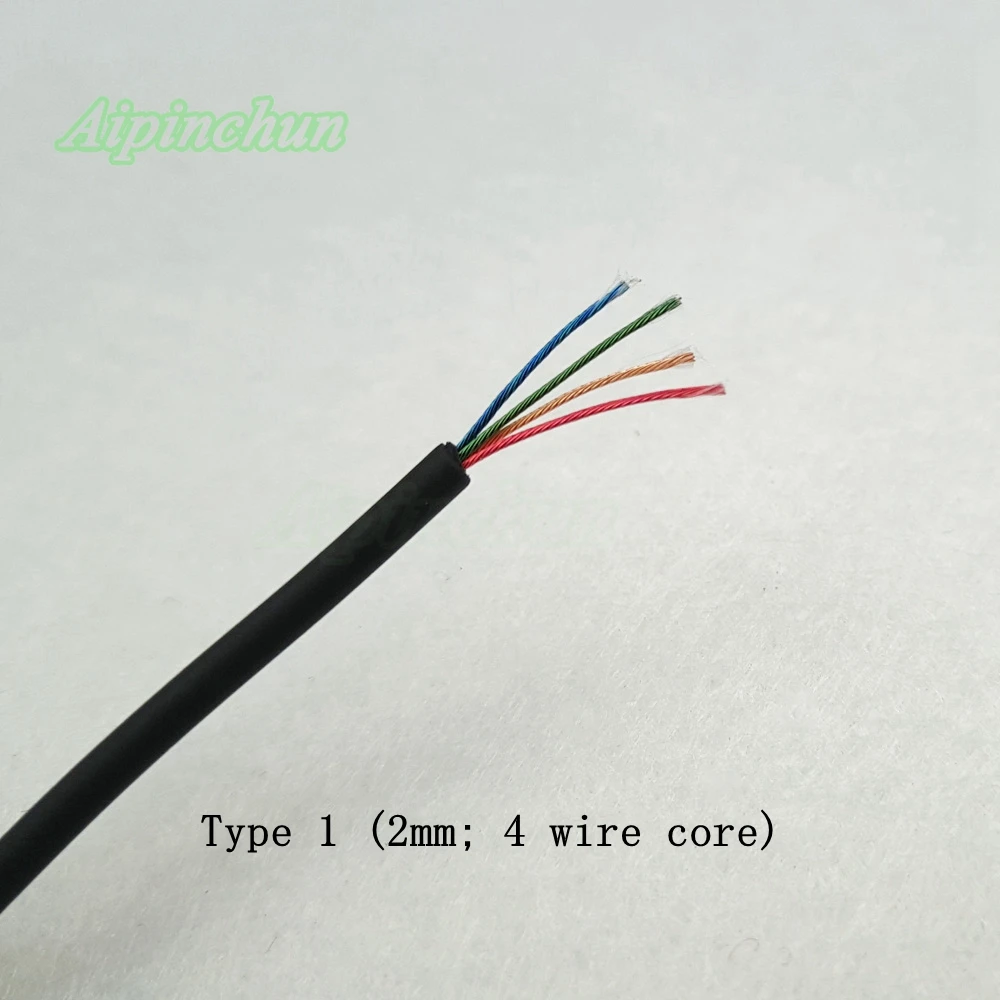 Aipinchun 15Meters TPE Audio Earphone Cable Repair Replacement Headphone Wire 2/3/4 Core Signal Line