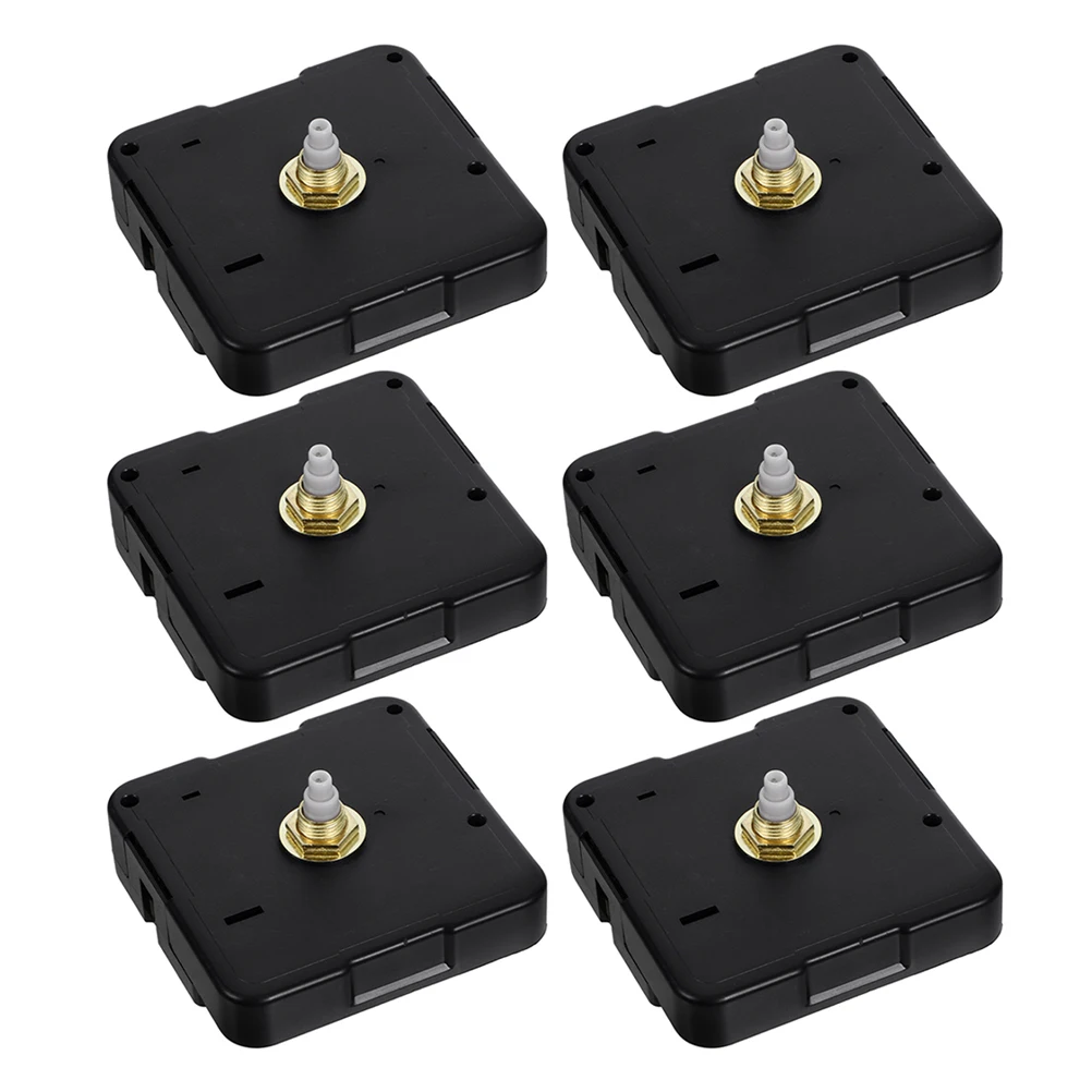 

6 Pcs Quartz Clock Movement DIY Wall Replacement Motor Parts Kit Repair Silent Sturdy Easy Compact