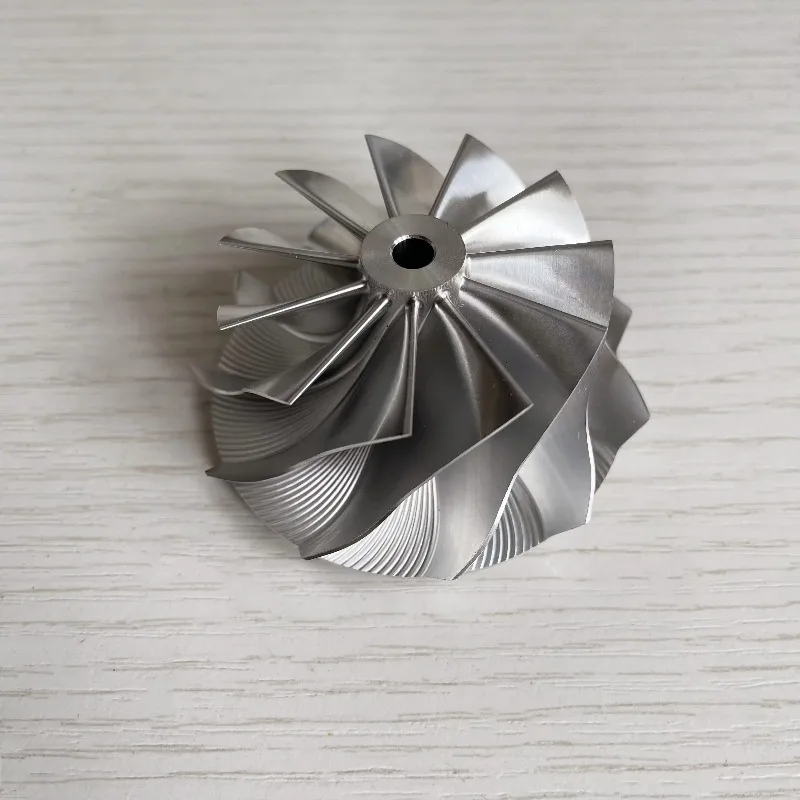 GT15-25 Reverse 49.62/61.00mm 11+0 Blades High Performance Turbo Milling/aluminum 2618/billet Compressor Wheel