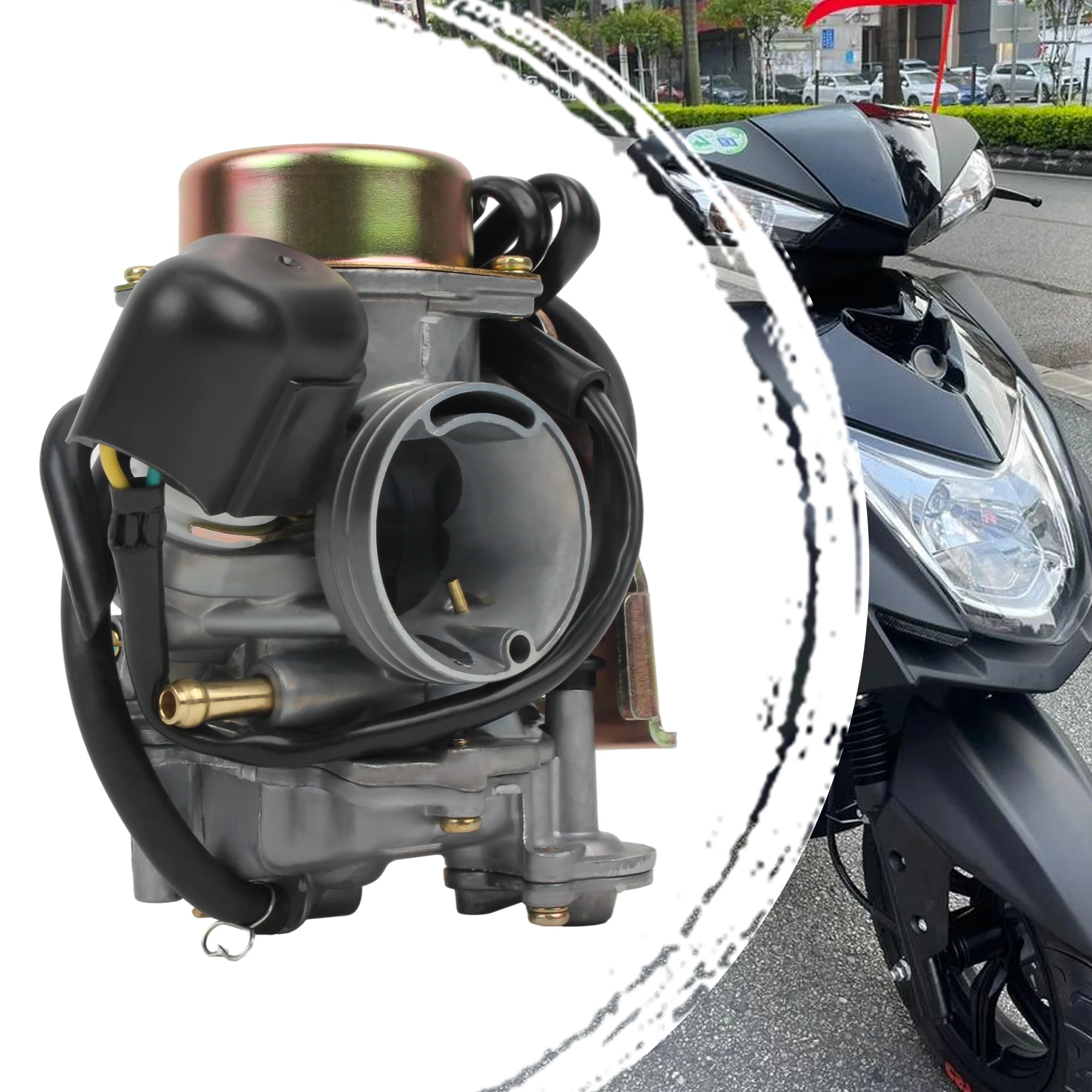For Keihin GY6 150cc 200cc 250cc 260cc 300cc Motorcycle CVK30 30mm Carburetor ATV Scooter Motocross Universal Accessories - view 6