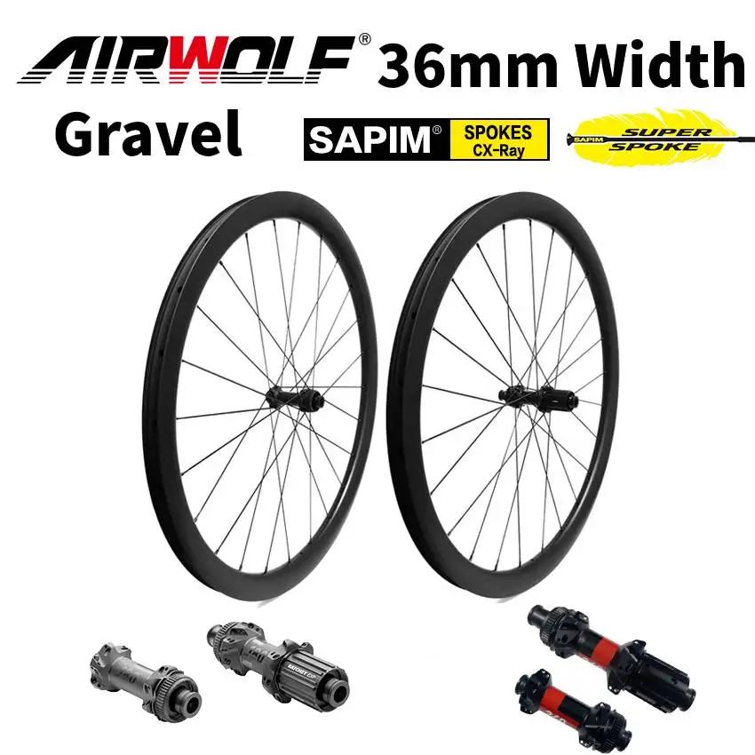 

Гравий, ширина 36 мм, карбоновое дорожное колесо 700C DT180 DT240, бескамерное, глубокий велосипед 35/40/45 мм, 36 т, трещотка HG XDR