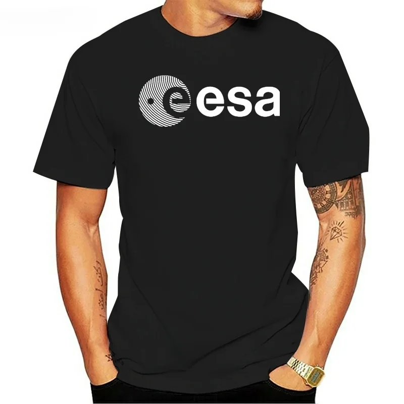 Esa Europe European Space Agency Symbo Nerd Geek Mens White T-Shirt  Mens New Fashion Fashion T Shirts