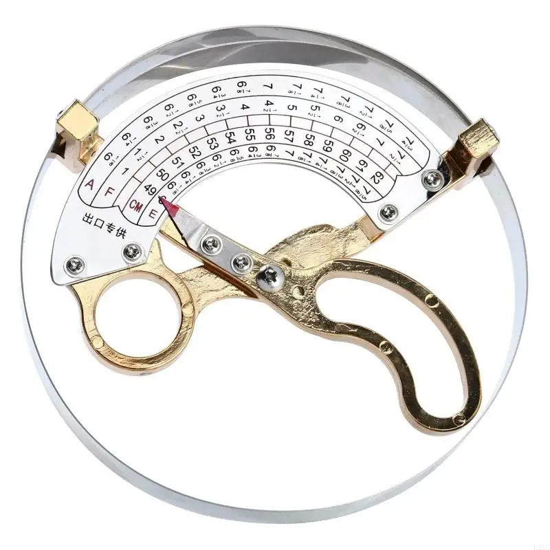 2025 New 19-62cm Stainless Steel Hat Calipers Scissor Type Ring Size Measuring Tool Ruler Hat Caliper Manual Operate