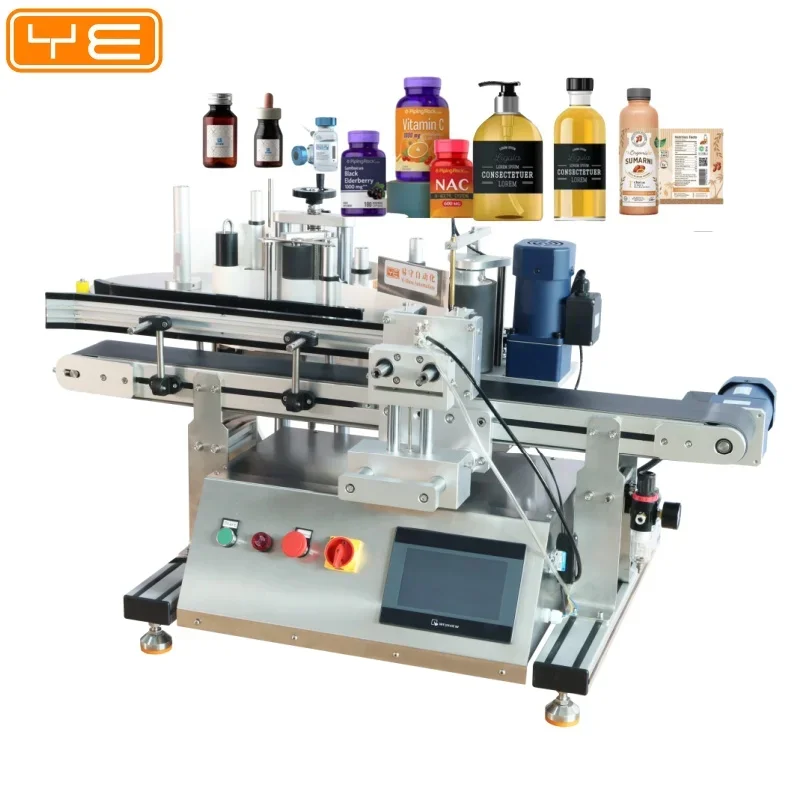 

Automatic label printing self-adhesive labeling machine Industrial bottle automatic labeling machine