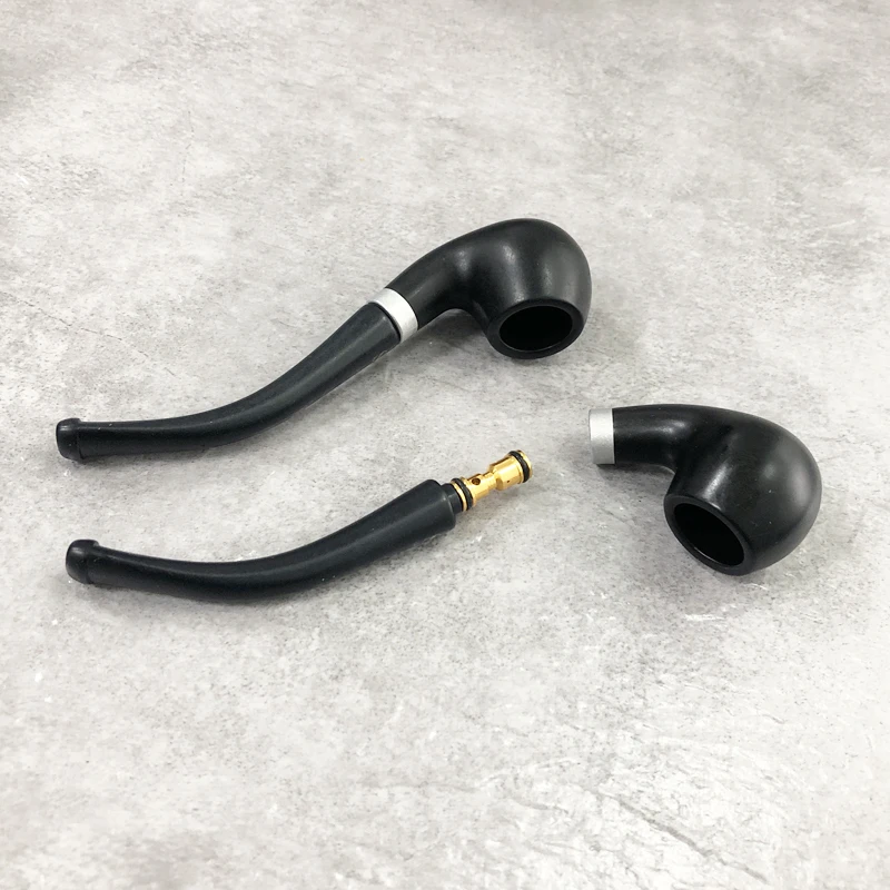 New Mini Black Smoking Pipe Microfilter Personal Cigarette tube Tar Filtration Cleanable Tobacco Filter Smoking Accessories
