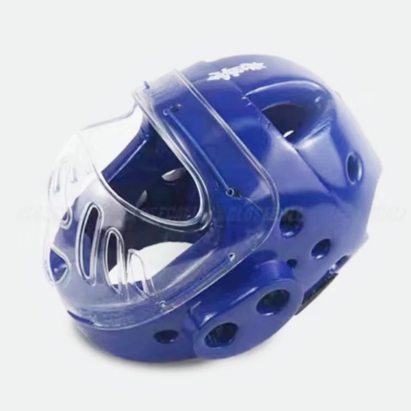 WKF Competition Kyokushin White Karate Headgear with Mask, Full Covered Taekwondo Helmet, Head Gear, Kickboxing, Face Protector