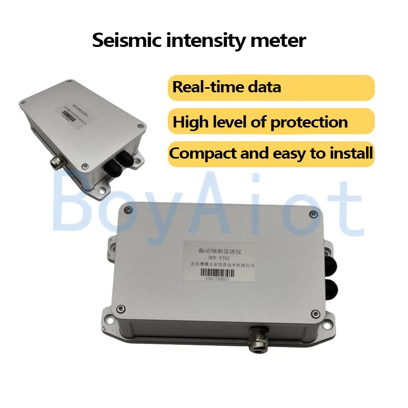 BOY-MS01 Realtime monitoring van seismische intensiteitsmeter met geavanceerde bescherming, voortreffelijk, compact en eenvoudig te installeren