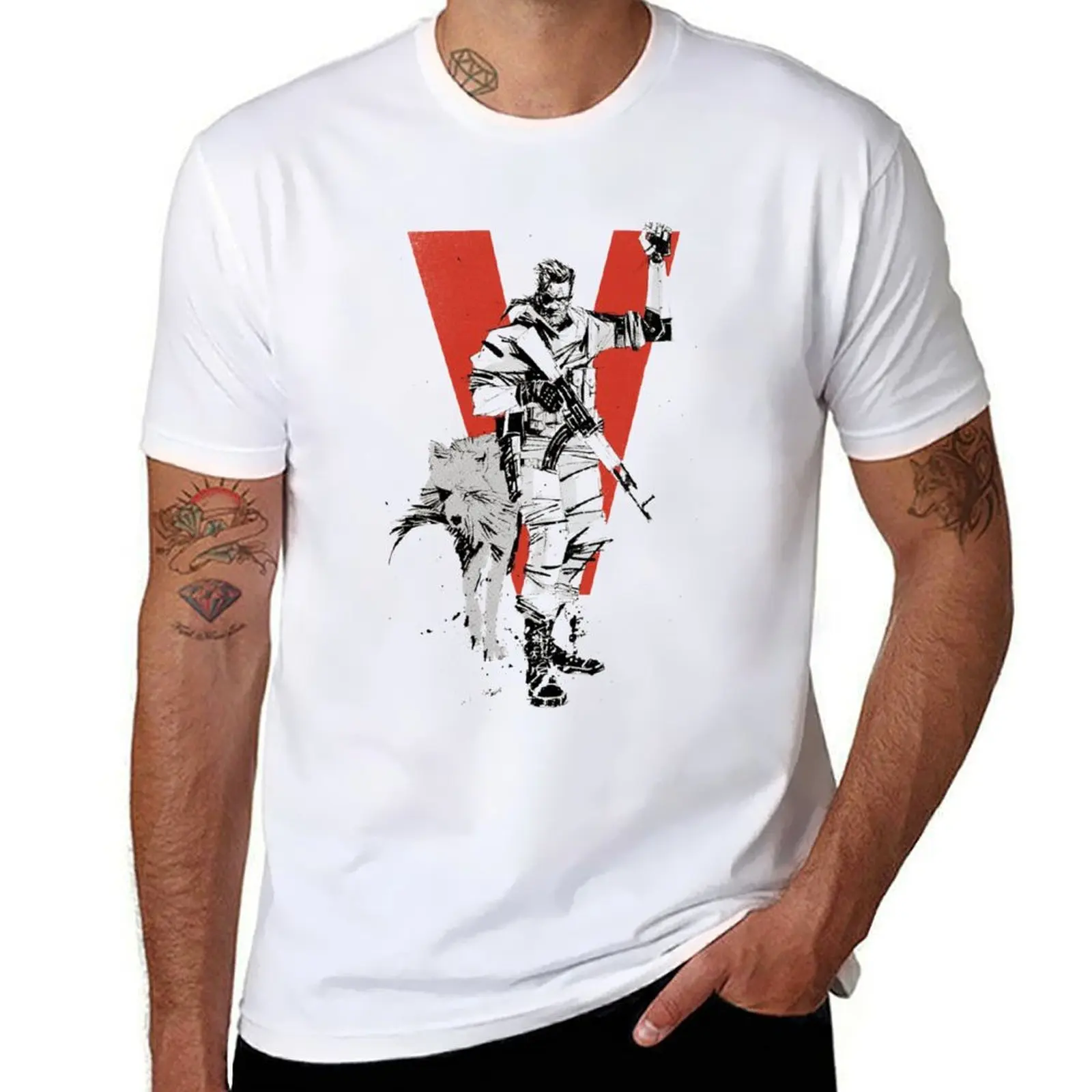 

MGSV . Classic T-Shirt Lightweight Print T-Shirt