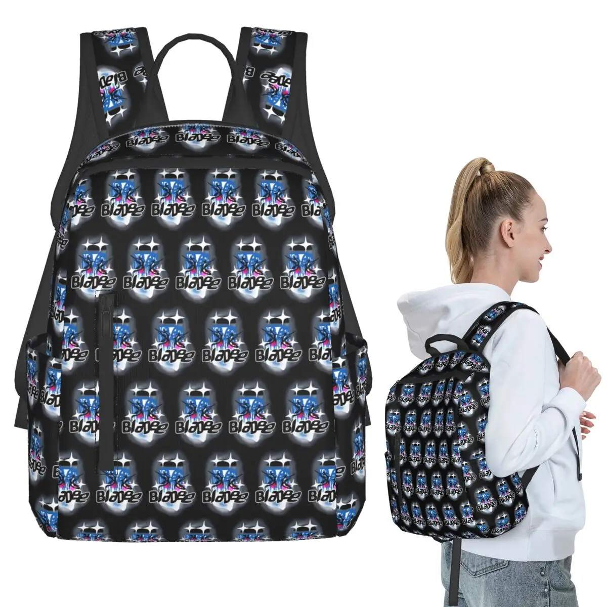 

Bladee Drain Gang IDOL 2 Logo Backpack Student BookBag Kids School Bag Computer Shoulder Bags Boys Girls