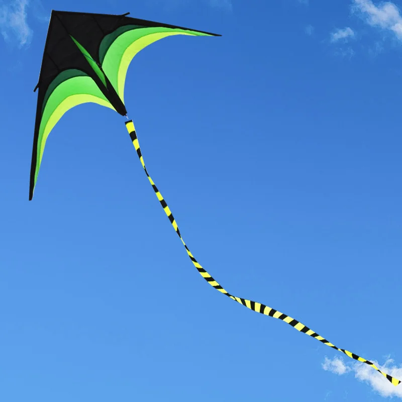 160cm High Quality Primary Stunt Kite Kit with Wheel Line Large Delta Kite Tail Outdoor Toy Kites for Kids Adult Sport Toy Gifts