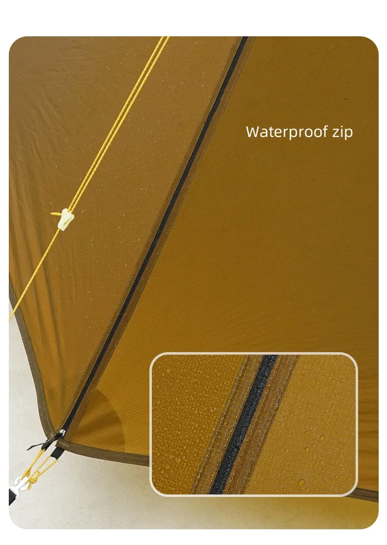 3F UL GEAR 2026 Lanshan 2 Zelt Outdoor Camping 15D SilNylon Zelt Ultraleicht Tragbar Wasserdicht Stangenloses Zelt für Wandern und Backpacking – Detail 11