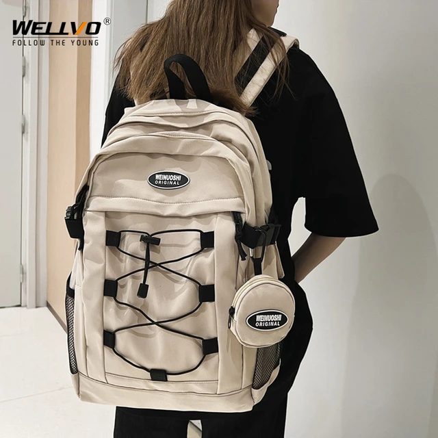 Casual Multi pocket Backpack Women Waterproof Large Capacity School Bag College Students Bookbag Travel Sports Rucksack XA383C AliExpress