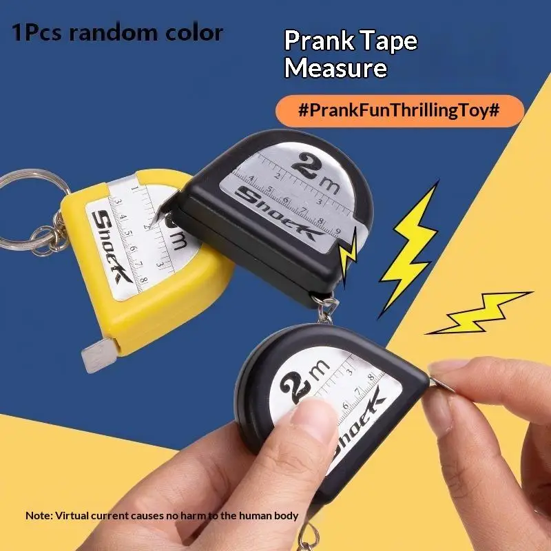 Electric Shock Tape Measure Prank Toy No Measuring Function Realistic Look Best Gag Joke for Office Friends Party Gift