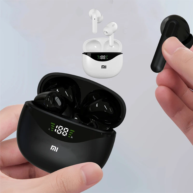 Xiaomi Bluetooth Headphone Wireless Earphones Sport Waterproof 9D Stereo Headsets With Mic LED Display Low Latency Earbuds